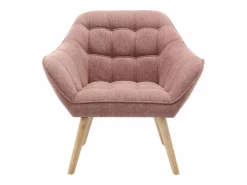 Sillón de tela jaspeada de estilo escandinavo CASERTA^Vente-unique Online