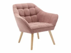 Sillón de tela jaspeada de estilo escandinavo CASERTA^Vente-unique Online