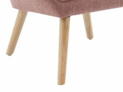 Sillón de tela jaspeada de estilo escandinavo CASERTA^Vente-unique Online