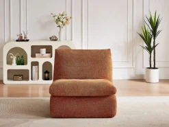 Vente-unique Sillón|Sillón de tela texturizada color LOLEVA