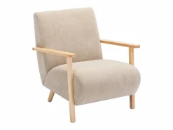 Vente-unique Sillón|Sillón Escandinavo|Sillón de tela y madera . Estilo contemporáneo. JULOMO