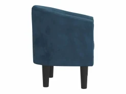 Clicnbuy Sillón de terciopelo oscuro Azul