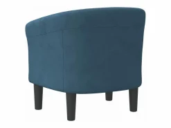 Clicnbuy Sillón Estilo Cabriolet|Sillón de terciopelo oscuro