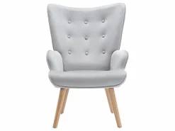 Vente-unique Sillón Escandinavo|Sillón de terciopelo capitoné. Estilo escandinavo. VATELY