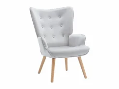 Vente-unique Sillón Escandinavo|Sillón de terciopelo capitoné. Estilo escandinavo. VATELY