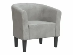 vidaxl Sillón de terciopelo Gris claro Sale