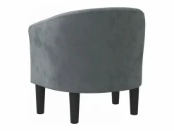 vidaxl Sillón Estilo Cabriolet|Sillón de terciopelo oscuro
