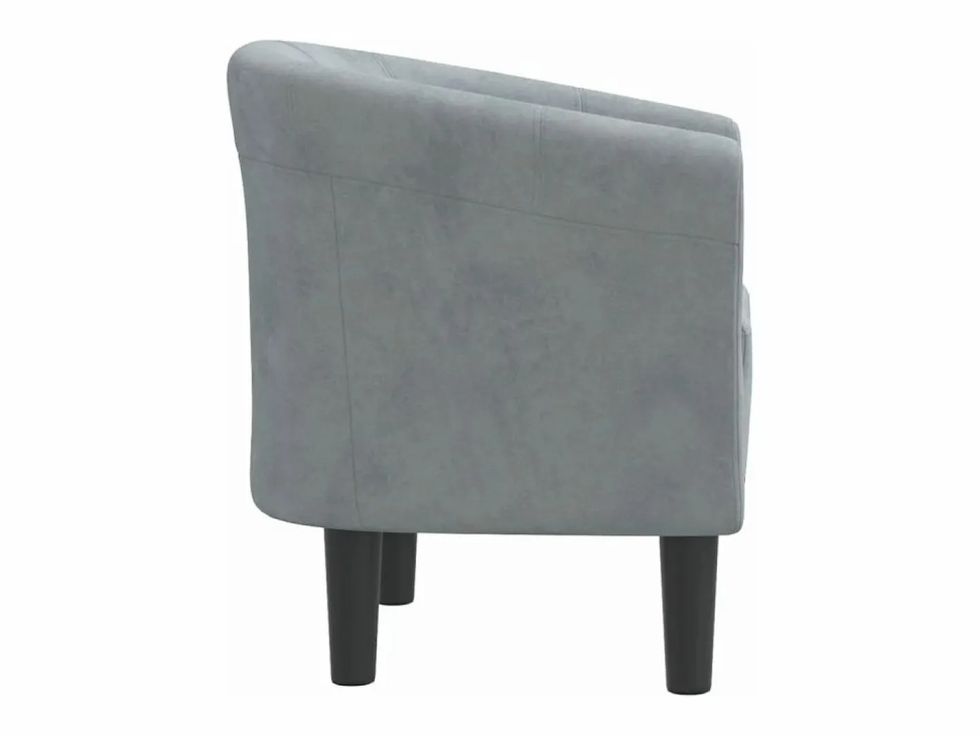 Clicnbuy Sillón de terciopelo oscuro Gris Sale