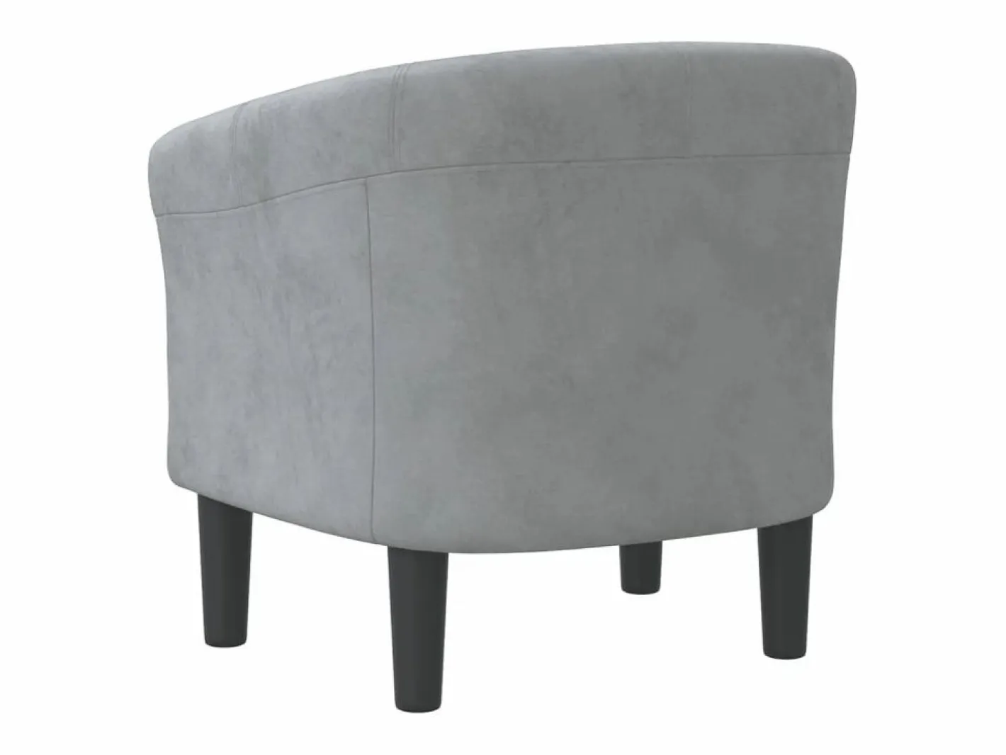 Clicnbuy Sillón de terciopelo oscuro Gris Sale