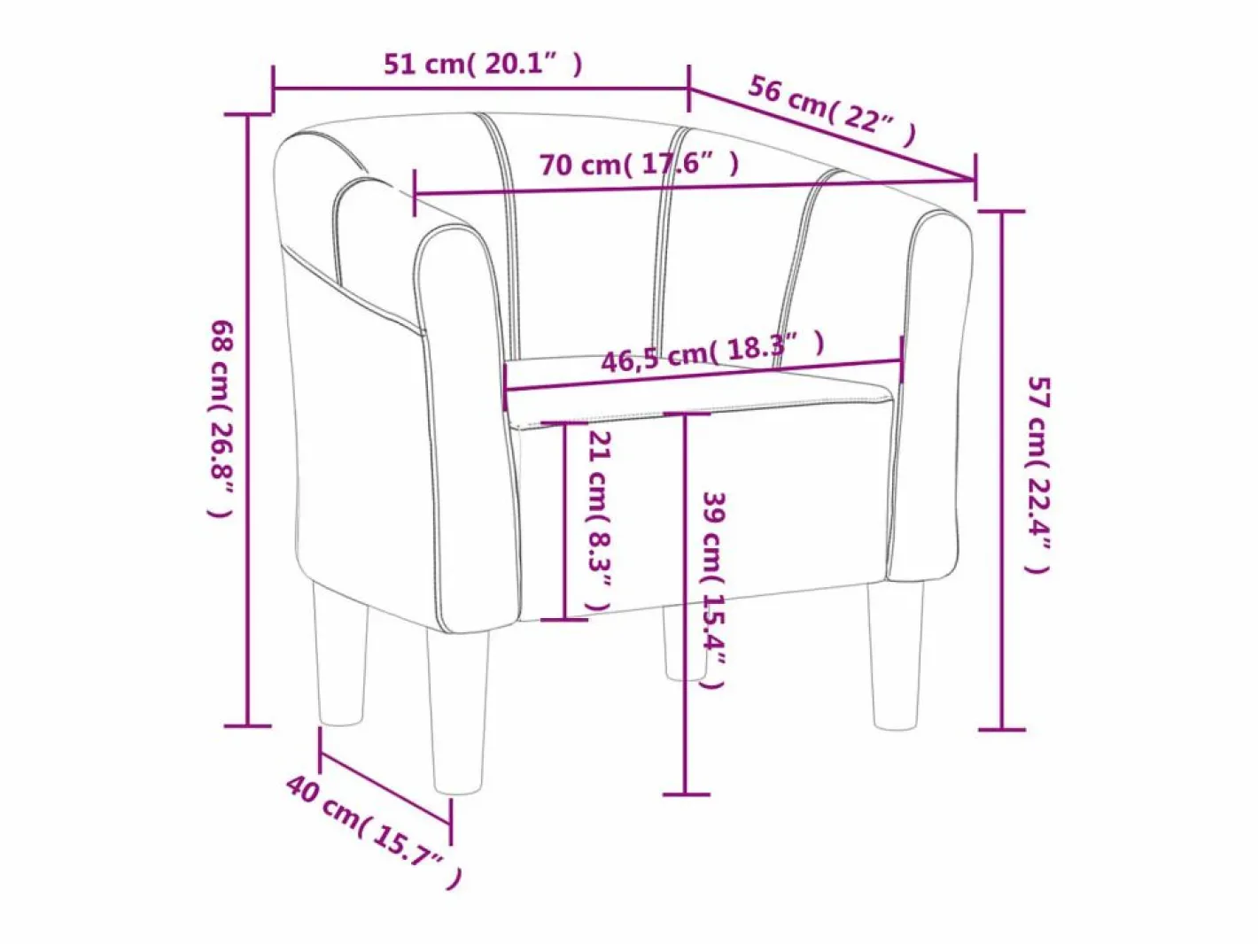 Clicnbuy Sillón de terciopelo oscuro Gris Sale