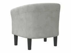 Sillón de terciopelo claro^Clicnbuy Best