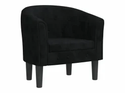 Clicnbuy Sillón de terciopelo Negro Clearance