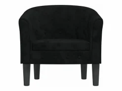 Clicnbuy Sillón de terciopelo Negro Clearance