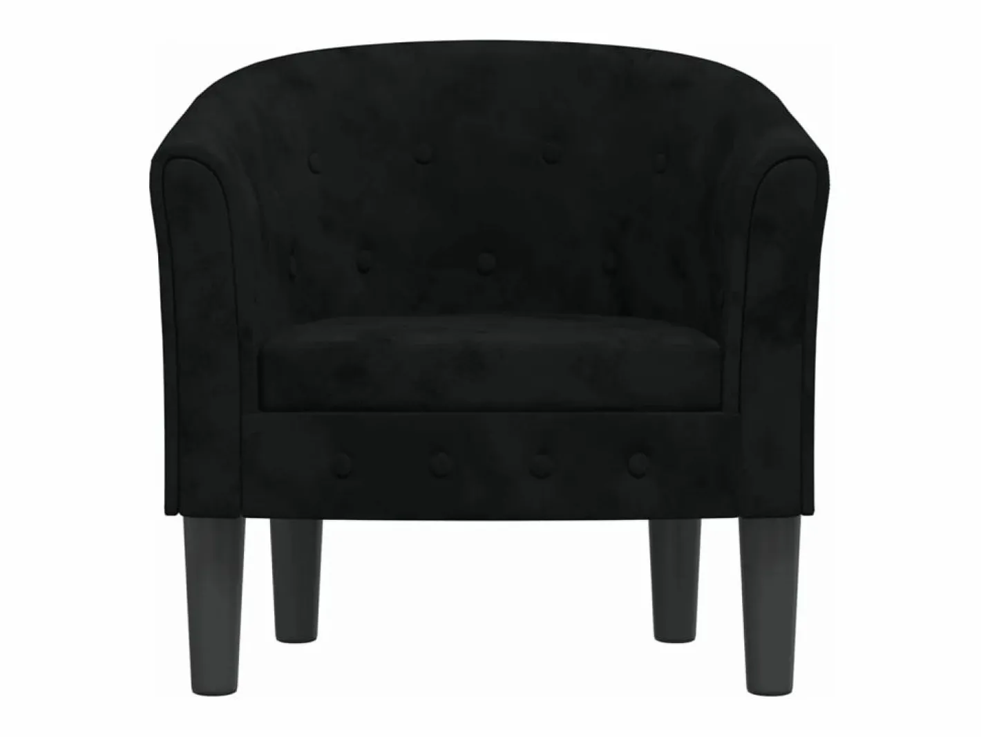 Clicnbuy Sillón de terciopelo Negro Clearance
