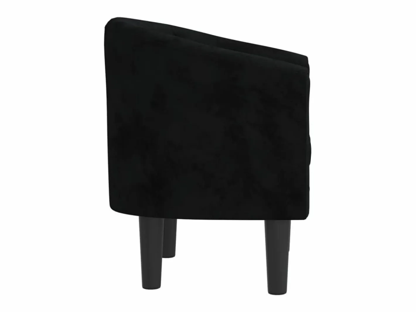 Clicnbuy Sillón de terciopelo Negro Clearance