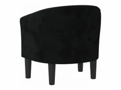 Clicnbuy Sillón de terciopelo Negro Clearance