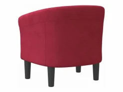 Sillón de terciopelo tinto^vidaxl Outlet