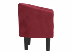 vidaxl Sillón Estilo Cabriolet|Sillón de terciopelo tinto
