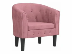 Clicnbuy Sillón Estilo Cabriolet|Sillón de terciopelo