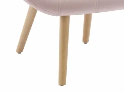 Vente-unique Sillón Escandinavo|Sillón de terciopelo estilo escandinavo capitoné LUOSTO