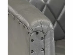 Sillón diseño de cubo cuero de cabra auténtico^Clicnbuy Hot
