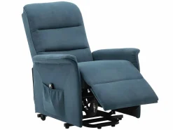 Vente-unique Sillón|Sillón eléctrico de tela CAPUCINE