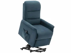 Vente-unique Sillón|Sillón eléctrico de tela CAPUCINE