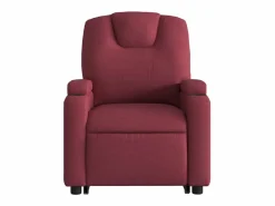 Sillón eléctrico reclinable elevable de tela tinto^vidaxl Hot