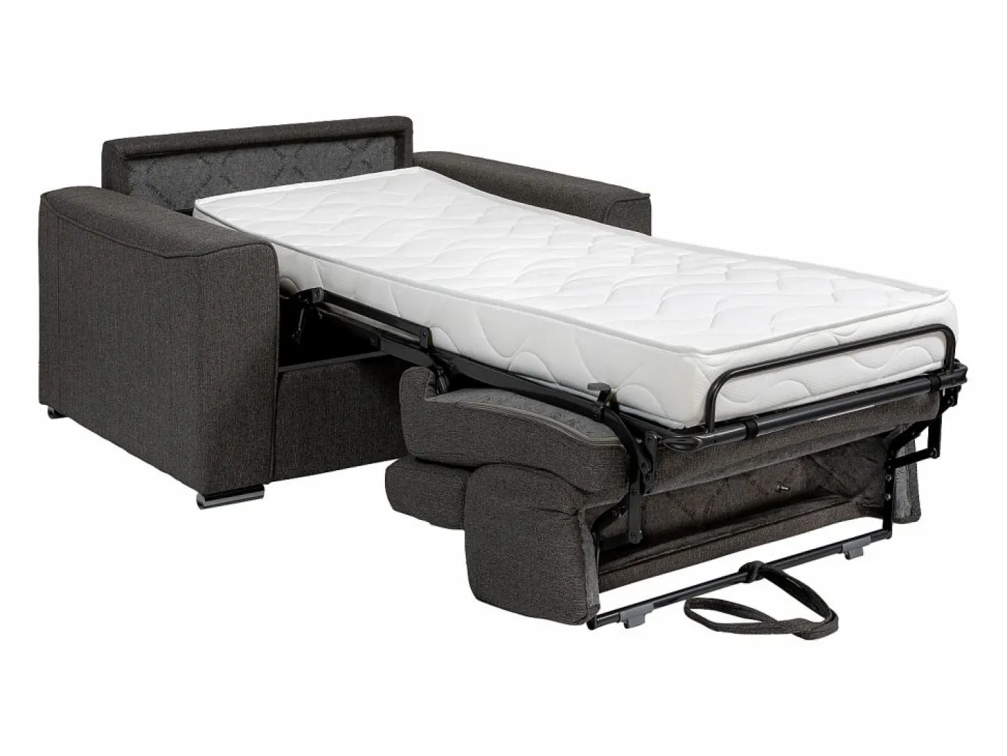 Vente-unique Sillón Cama|Sillón en tela - Cama de 70 cm - Colchón de 14 cm VIZIR