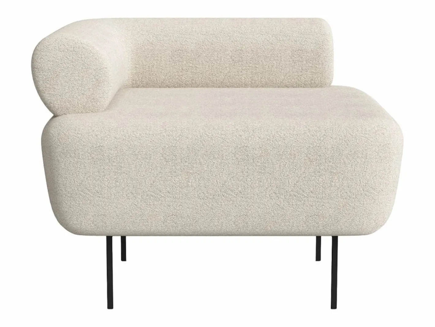 Vente-unique Sillón|Sillón en tela bouclé color DORIGO