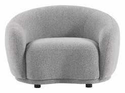 Vente-unique Sillón|Sillón en tela bouclé BOVANA de Pascal Morabito