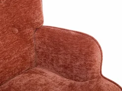 Vente-unique Sillón Escandinavo|Sillón en tela texturizada capitoné VATELY