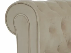 Vente-unique Sillón|Sillón fijo de terciopelo color CHESTERFIELD