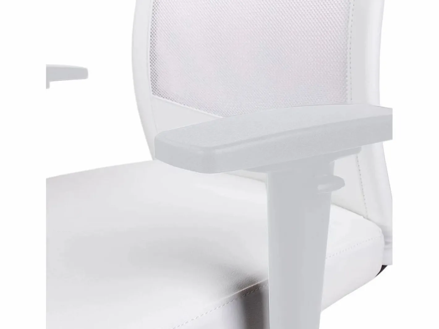 ADEC Sillón giratorio Airflow reclinable con cojín y altura regulable Blanco Hot
