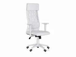 ADEC Sillón giratorio Airflow reclinable con cojín y altura regulable Blanco Hot