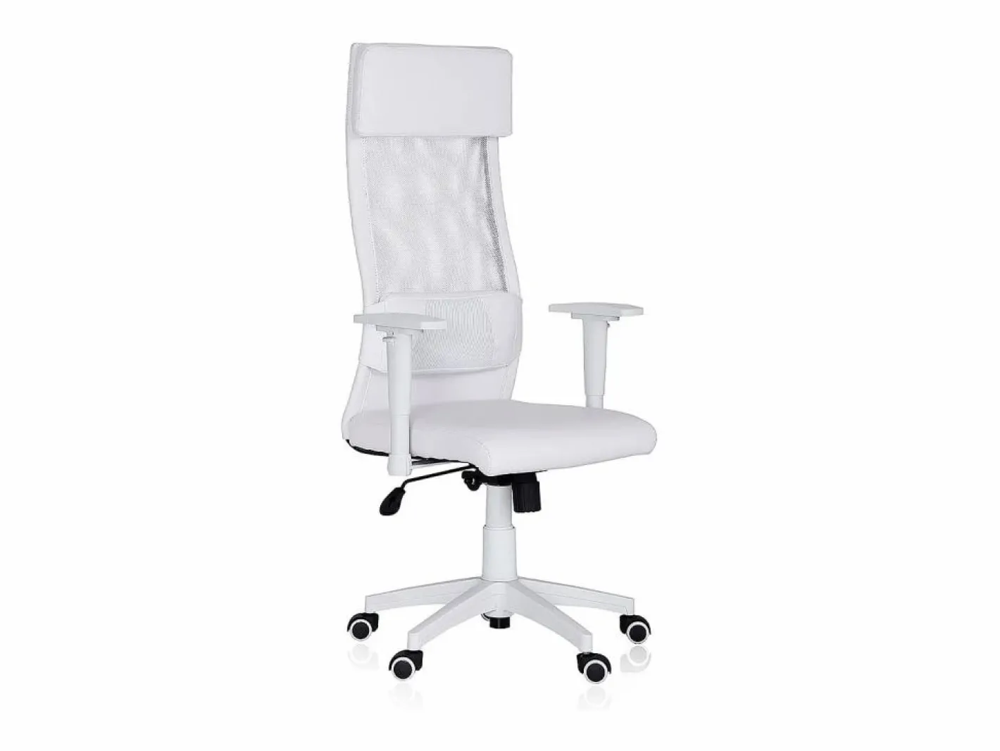ADEC Sillón giratorio Airflow reclinable con cojín y altura regulable Blanco Hot