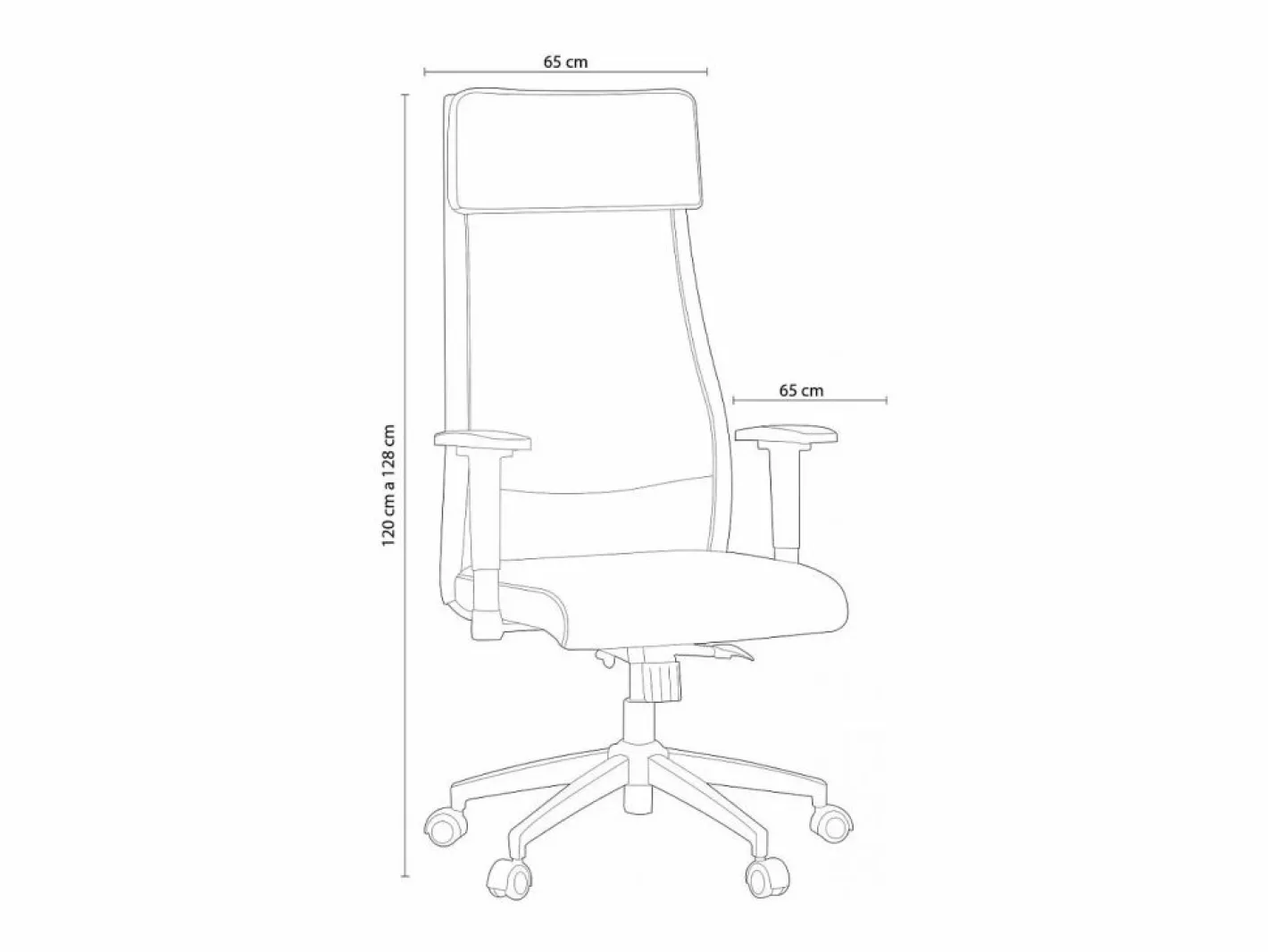 ADEC Sillón giratorio Airflow reclinable con cojín y altura regulable Blanco Hot