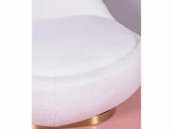 Sillón giratorio de diseño tapizado algodón - Corsica -^Nest Dream Sale