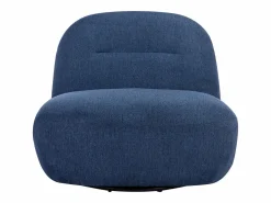 Sillón giratorio de tela texturizada color POZETI^Vente-unique Best
