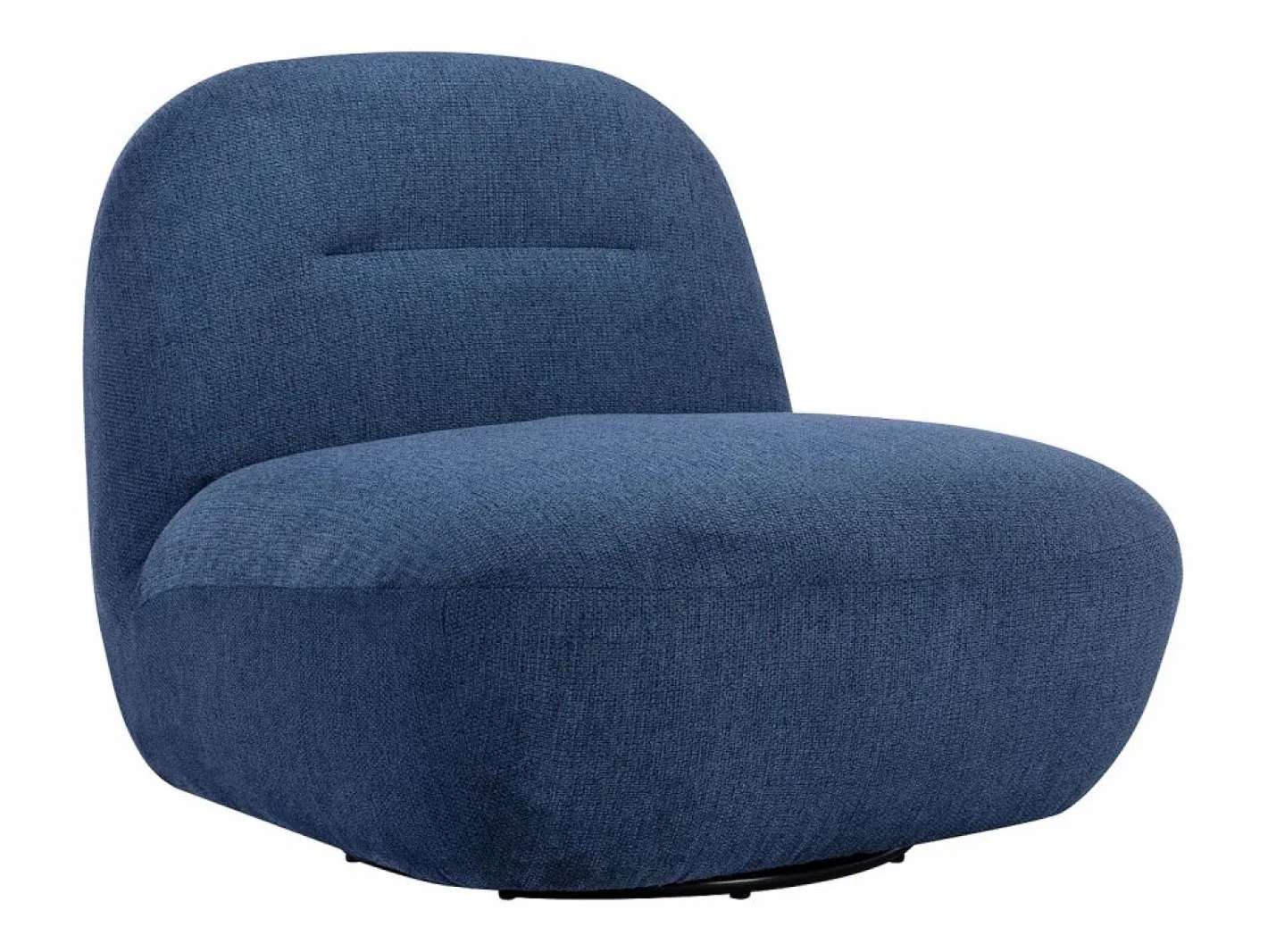 Sillón giratorio de tela texturizada color POZETI^Vente-unique Best