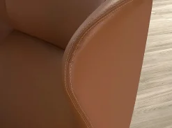 Sillón giratorio polipiel marrón 5038^Angel Cerda Sale