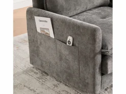 Sillón Escandinavo|Sillón giratorio XXL (92x74x67 cm) - Rotación 360° - Bolsillo lateral - Capacidad 300 kg