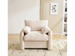 ModernLuxe Sillón|Sillón individual de chenilla -
