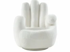Sillón infantil pivotante con forma de mano CATCHY de piel sintética - 3 colores^Vente-unique New