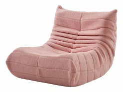 Sillón Lazy con respaldo, sillón puf grande para adultos, sofá individual Lazy, sofá de suelo, dormitorio (rosa) Beige New
