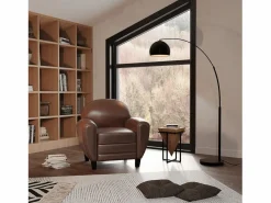 Rendez-Vous Déco Sillón Club|Sillón marrón de cuero recubierto - Club