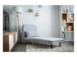 Miliboo Sillón Cama|Sillón nórdico convertible tejido petróleo AMIKO
