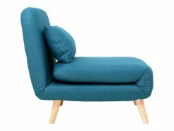 Miliboo Sillón Cama|Sillón nórdico convertible tejido petróleo AMIKO