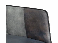 Clicnbuy Sillón orejero de cuero auténtico canela Gris Sale