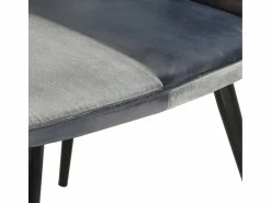 Clicnbuy Sillón orejero de cuero auténtico canela Gris Sale